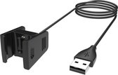 Case2go - Câble de charge adapté pour Fitbit Charge 2 - Câble USB - 1,0 mètre - Zwart