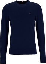 Tommy Hilfiger Pima Cotton Cashmere - O-hals heren trui katoen met kasjmier - donkerblauw (Desert Sky) -  Maat: XL