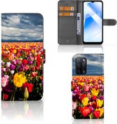 Portefeuille pour OPPO A16 | A16s Coque Tulipes Cadeau pour la fête des mères