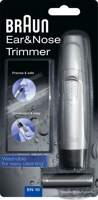 Braun Exact Series EN 10 tondeuse de précision Noir, Argent