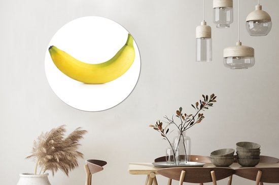 Copie de l'assiette en plastique jaune banane Wall Circle Ø 90 cm - impression photo sur cercle mural / cercle vivant (décoration murale)