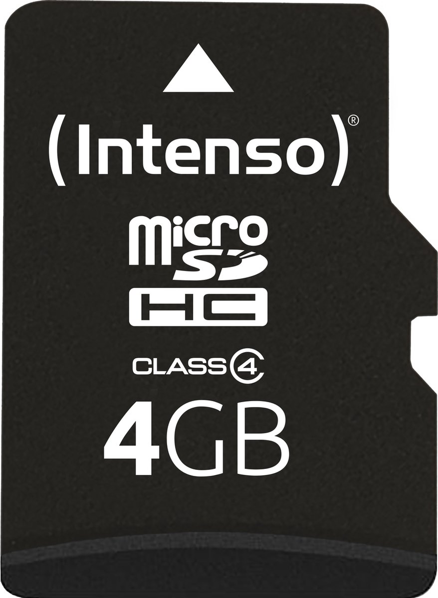 Intenso 3403450 flashgeheugen 4 GB MicroSDHC Klasse 4