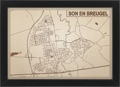 Houten stadskaart van Son en Breugel
