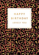 Kaart - Gold Rush - Happy birthday lovely you - GLD037