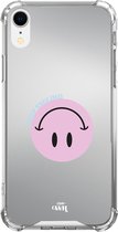 xoxo Wildhearts case voor iPhone XR - Smiley Pink - xoxo Wildhearts Mirror Cases