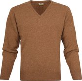 William Lockie - Pullover Lamswol V Savannah - Maat 3XL - Regular-fit