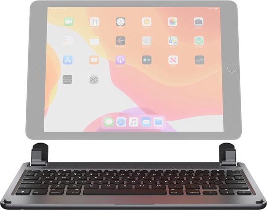 Brydge toetsenbord voor iPad 8 10.2'' (2020) en iPad 7 10.2 (2019) - QWERTY - Space Grey - Brydge