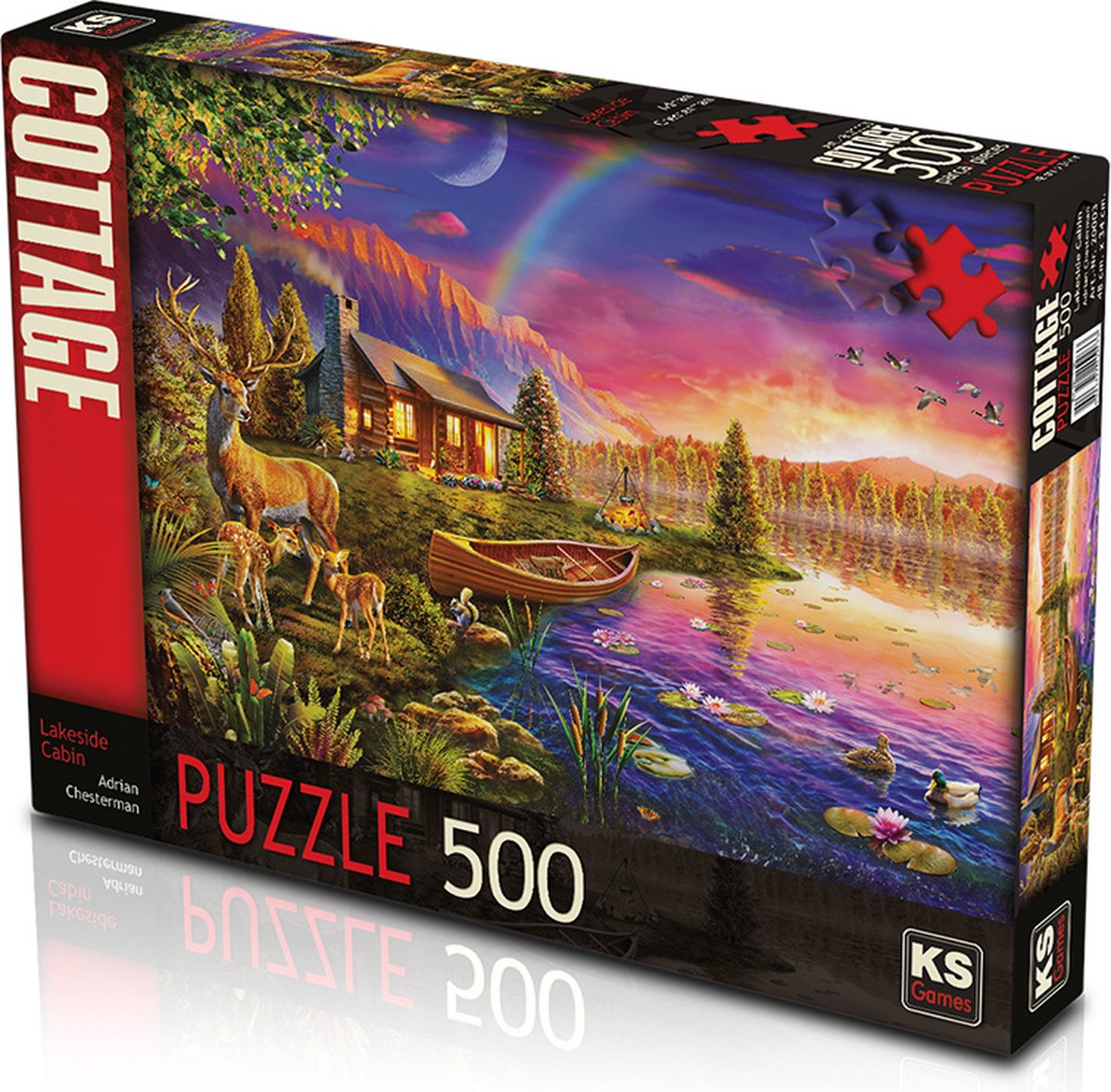 Lakeside Cabin Puzzel 500 Stukjes