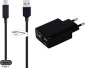 Chargeur 3A + câble USB C 0 m. TUV & 56 kOhms.  Convient également aux ZTE Blade 10 Prime, Blade 11 Prime, Blade 20, Blade 20 5G, Blade A7 Prime, Blade Max View