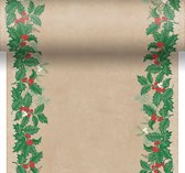 Duni Tafelloper Snowy Berries 480 Cm Papier Bruin/groen