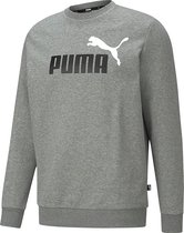 Puma Essentials+ 2 Big Logo Crew Sweater Zwart Heren - Maat M