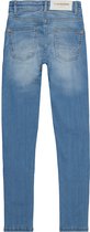 Vingino meiden haightwaist superskinny jeans Brooklyn Ruffle Light Indigo