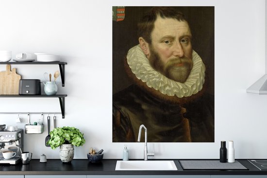 Affiche Jacob Bas Claesz - Peinture d'Adriaen Thomasz. - 90x120cm