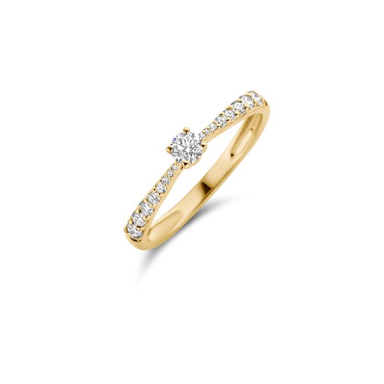 Ring Blush 1659BDI/54 Or jaune 14 carats 0 G SI Taille Briljant avec Diamant