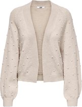 Jacqueline de Yong Vest Jdysigrid Life L/s Dot Cardigan Knt 15244099 Cement Dames Maat - XL