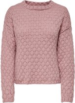 Jacqueline de Yong Trui Jdyboble Life L/s Pullover Knt 15243051 Woodrose Dames Maat - M