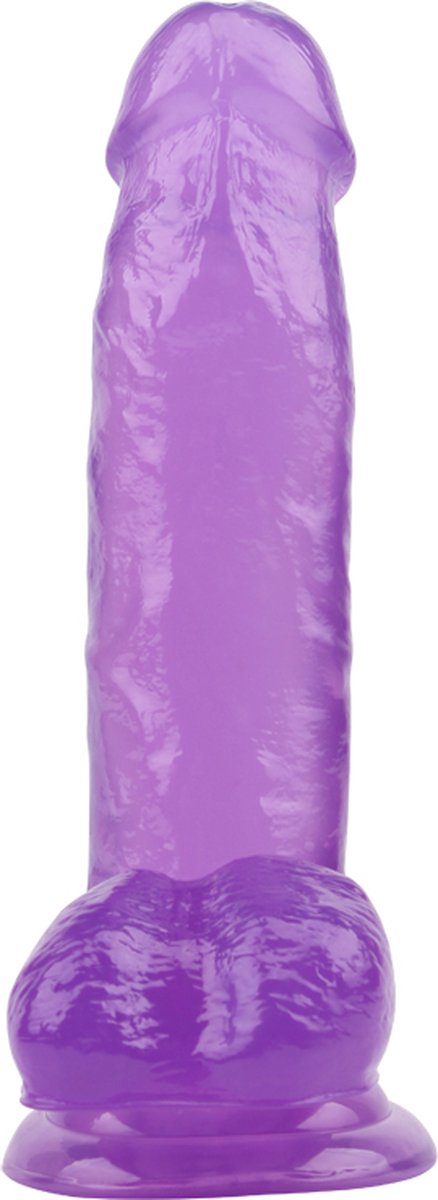Goedkoopste Dildo met zuignap 17,5 cm - paars