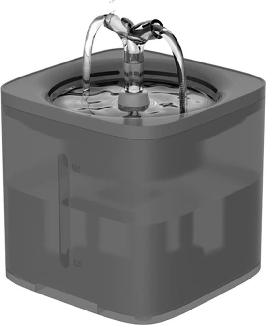 Waterfontein Kat Automatisch – Reinigingssysteem Smart-Grijs - Set3