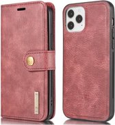 Apple iPhone 13 Pro Hoesje 2-in-1 Book Case en Back Cover Rood