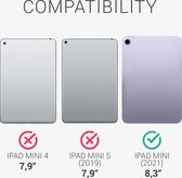 kwmobile hoes geschikt voor Apple iPad Mini 6 8.3" (2021) - Siliconenhoes voor tablet in zwart - Tablet cover