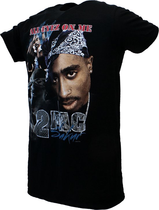Ruïneren stem Slaapzaal 2PAC Tupac Shakur All Eyez On Me T-Shirt Zwart - Officiële Merchandise |  bol.com