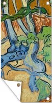 Tuinposter Boomwortels - Vincent van Gogh - 30x60 cm - Tuindoek - Buitenposter