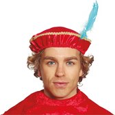 2x stuks pietenmuts/baret rood voor volwassenen - Pietenbaret - Sint en Piet verkleedaccessoire