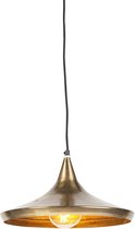 QAZQA duke - Retro Hanglamp - 1 lichts - H 1650 mm - Goud/messing -  Woonkamer | Slaapkamer | Keuken