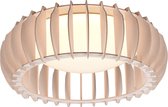 LED Plafondlamp - Plafondverlichting - Iona Manto - 16.5W - Warm Wit 3000K - Dimbaar - Rond - Houtkleur - Kunststof