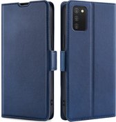 Folio Book Case - Samsung Galaxy A03s Hoesje - Blauw