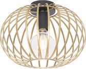QAZQA johanna - Design Plafondlamp - 1 lichts - Ø 300 mm - Goud/messing -  Woonkamer | Slaapkamer | Keuken