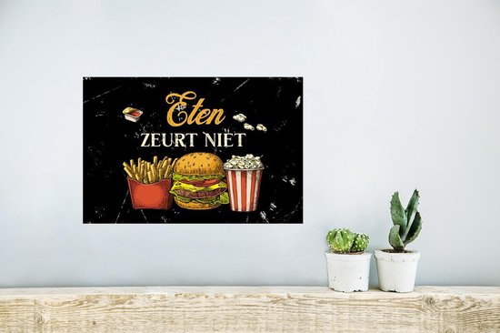 Affiche Nourriture - Sauce - Texte - 30x20 cm