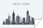 Poster New York - Amerika - Skyline - 30x20 cm
