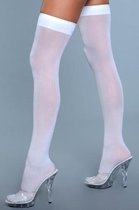 Hoge Nylon Kousen - Wit
