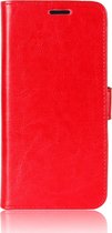 Apple iPhone 12 Hoesje - Mobigear - Wallet Serie - Kunstlederen Bookcase - Rood - Hoesje Geschikt Voor Apple iPhone 12