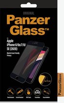 PanzerGlass Case Friendly Gehard Glas Privacy Screenprotector Geschikt voor Apple iPhone 7 - Zwart