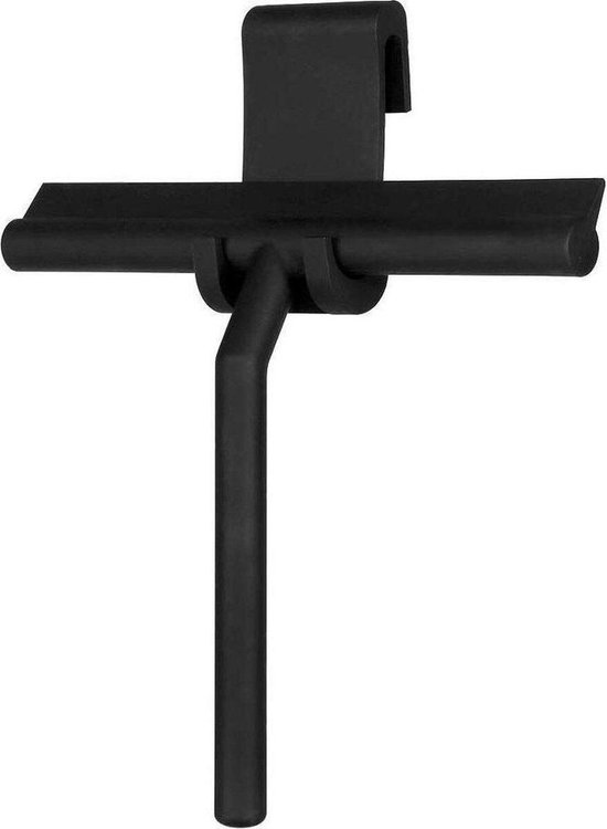 Luxe Douchewisser - Ophangsysteem zonder boren - Siliconen Douche Trekker – Zwart