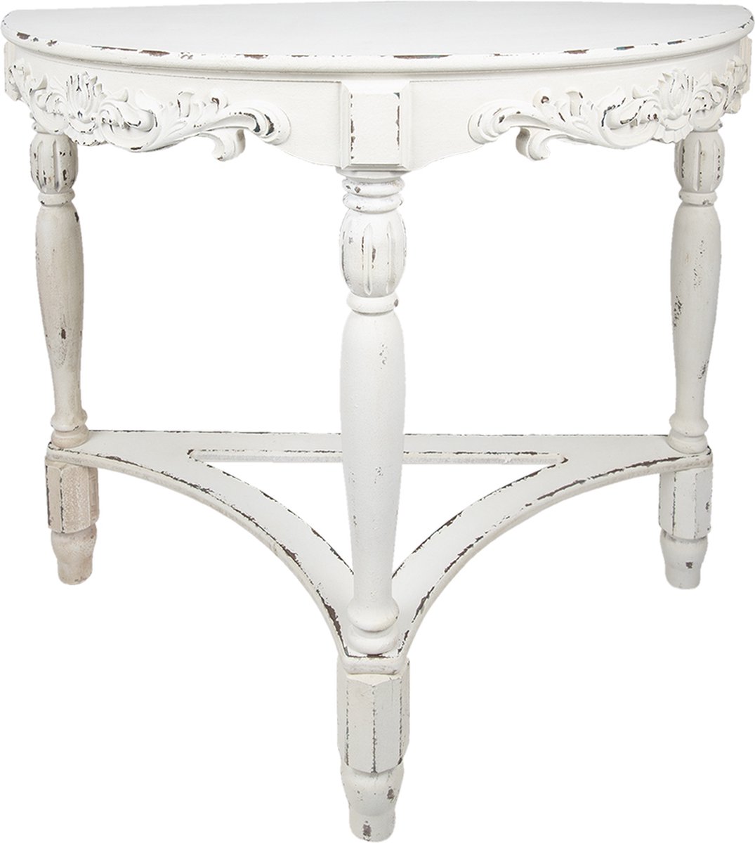 Sidetable 106x48x87 cm Wit Hout