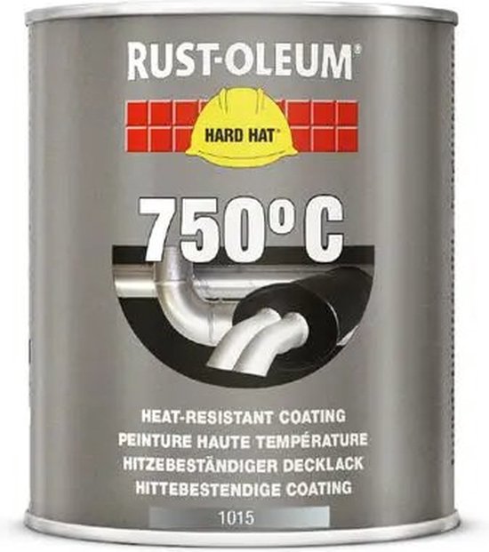 Rust-Oleum Hittebestendige Verf in blik 750℃ - Zwart - 0,75 liter