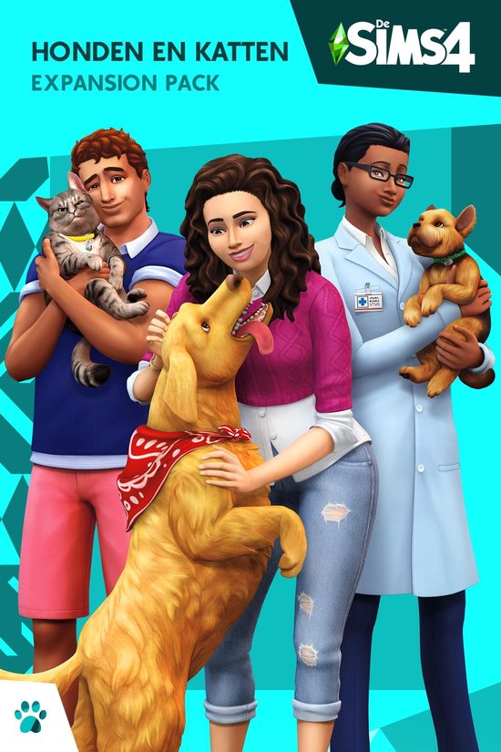 De Sims 4: Honden en Katten - Expansion Pack - Windows + MAC - Code in box - Electronic Arts