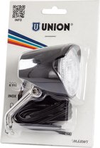 Union koplamp UN-4250 LED naafdynamo zwart