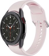 Samsung Galaxy Watch 4 - Luxe Silicone Bandje - Roze - Small - 20mm