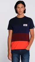 J&JOY - T-shirt Mannen Moraine Lake Color Stripes