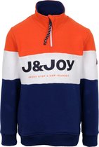 J&JOY - Sweater Mannen Moraine Lake Orange & Blue