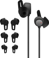 kwmobile 6x cover voor in-ear oortjes geschikt voor Huawei FreeLace Pro - Vervangende oordopjes van siliconen in zwart - 3 maten
