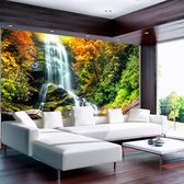 Zelfklevend fotobehang - Prachtig natuur wonder , waterval , Premium Print