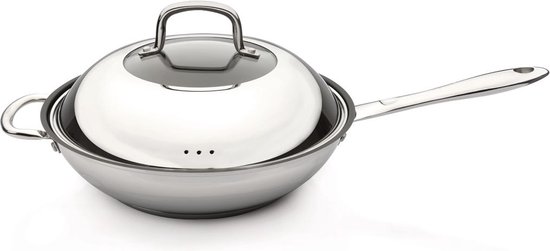 BergHOFF | SORTIE | Poêle wok 28cm en inox avec revêtement antiadhésif