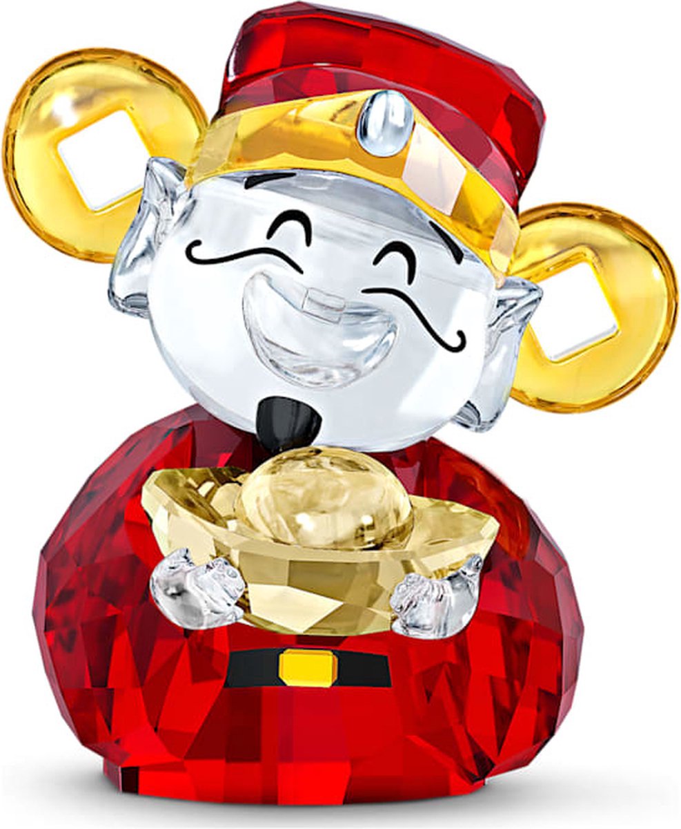 Swarovski beeldje Schattige God van de Rijkdom 5523324 | decoratieobject Asian Symbols, meerkleurig kristallen beeldje stijl