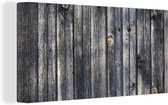 Canvas Schilderij Achtergrond met een planken structuur - 40x20 cm - Wanddecoratie