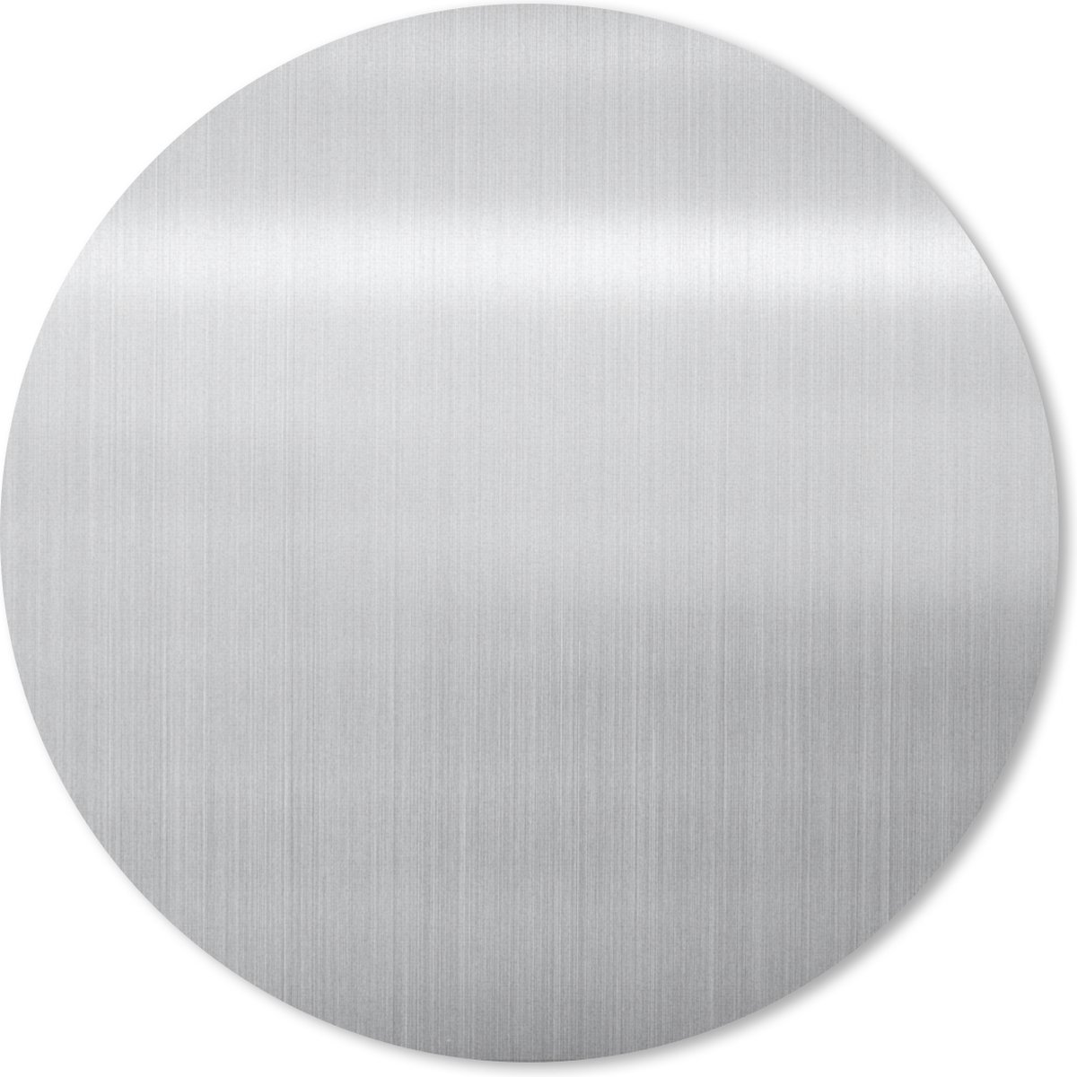 Muismat rond 30x30 cm - Mousepad Metaal print - Zilver - Grijs - Ronde muismatten